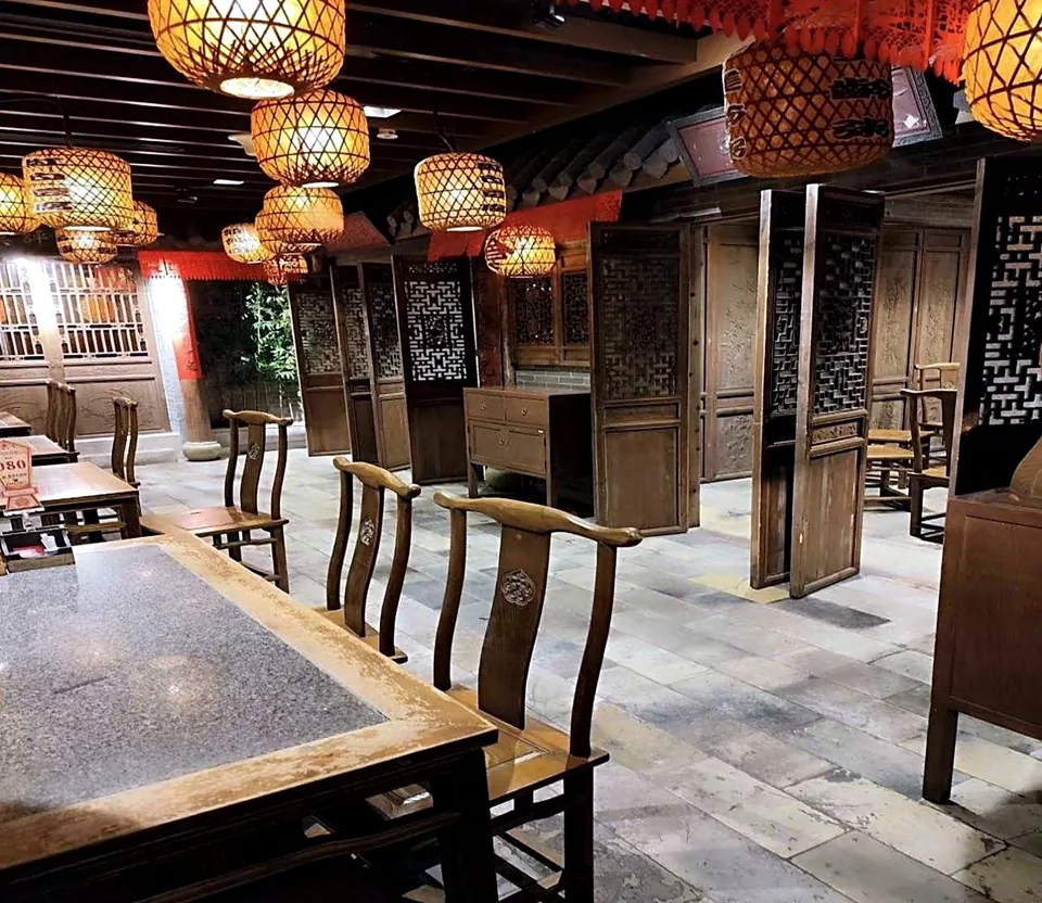 Gu Hua Xuan dining area and private rooms at Nanjing Impressions